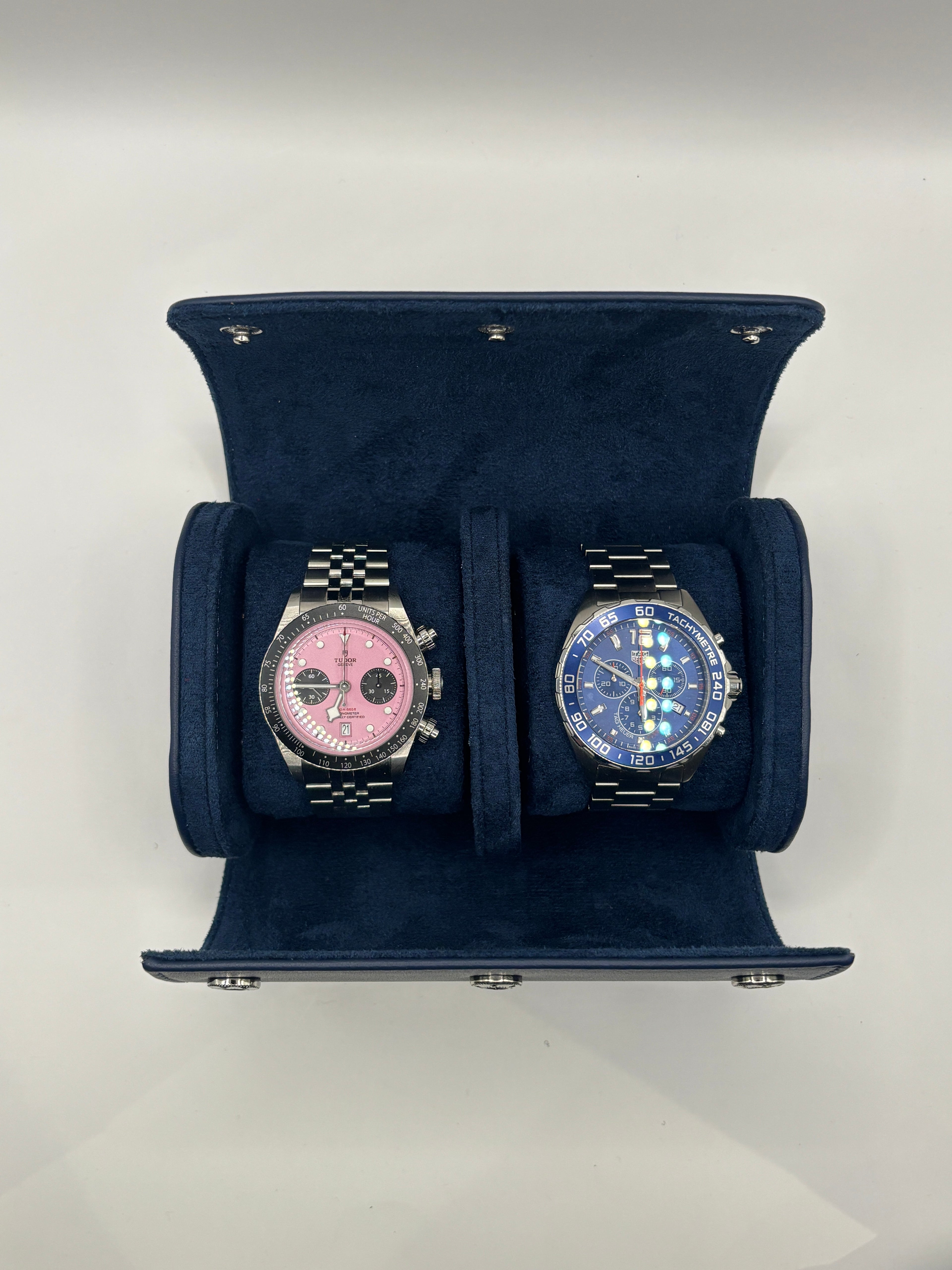 Tidal Blue - Luxury Watch Roll - 1, 2 or 3 Watches.