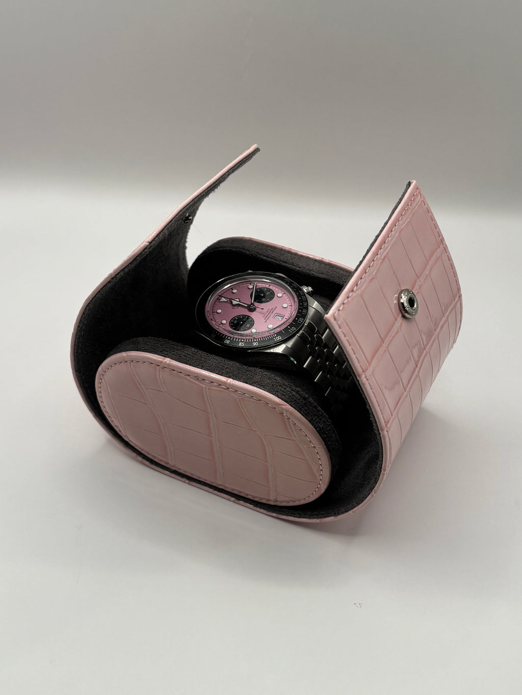 Pretty Pink - Luxury Watch Roll - 1 Watch.