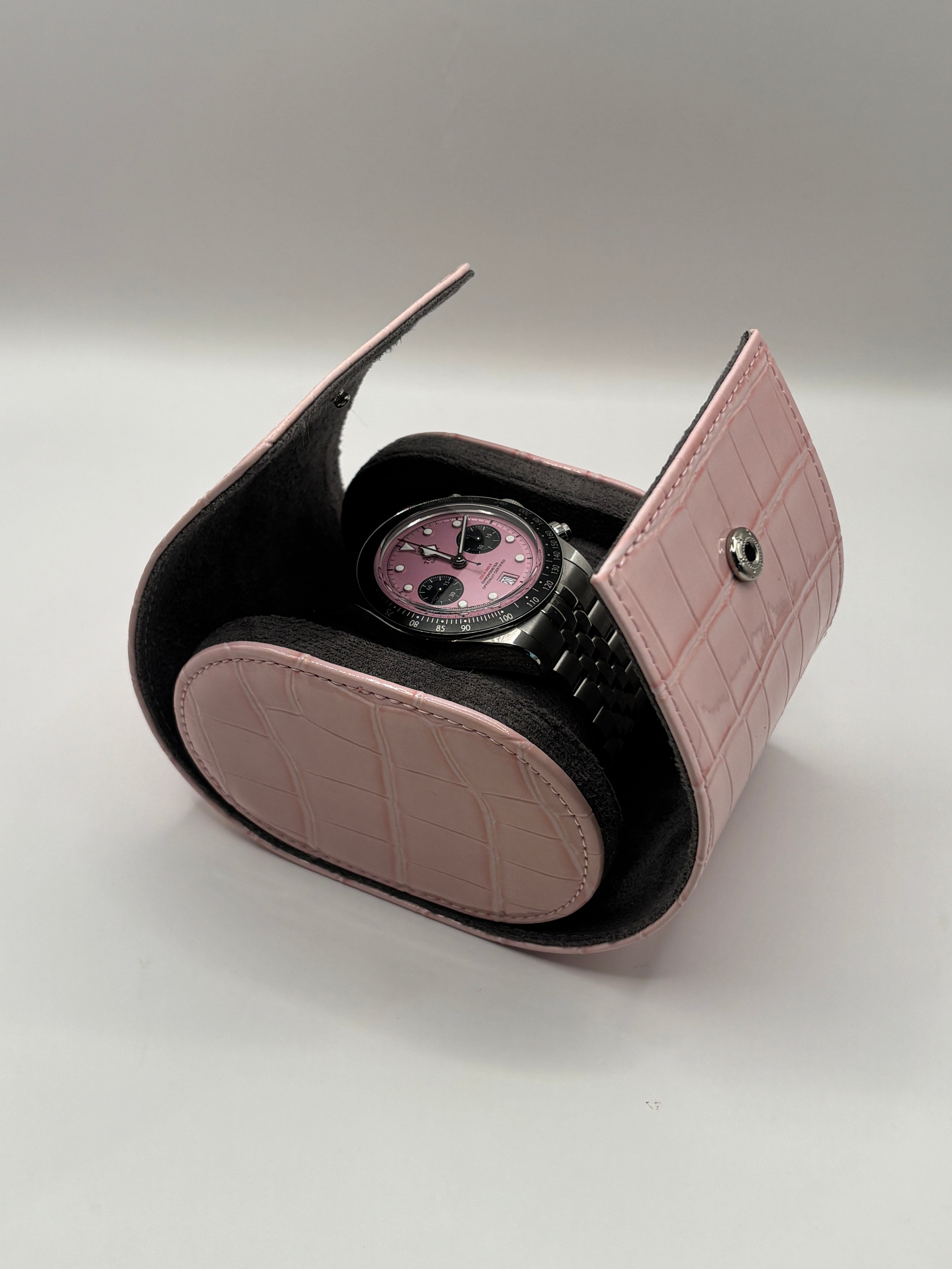 Pretty Pink - Luxury Watch Roll - 1 Watch.