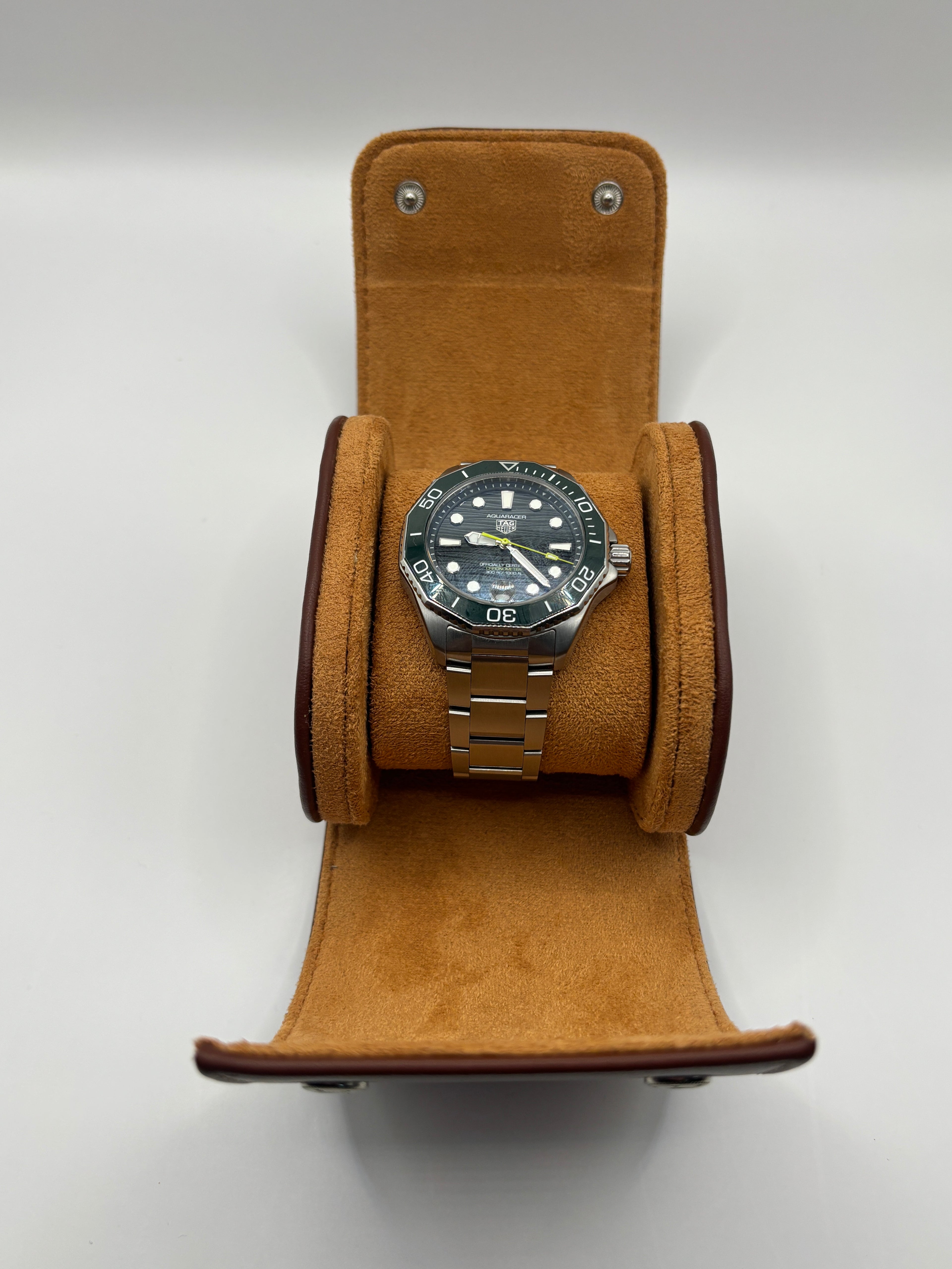 Brown Luxury Watch Roll – 1, 2, or 3 Slot Travel Case