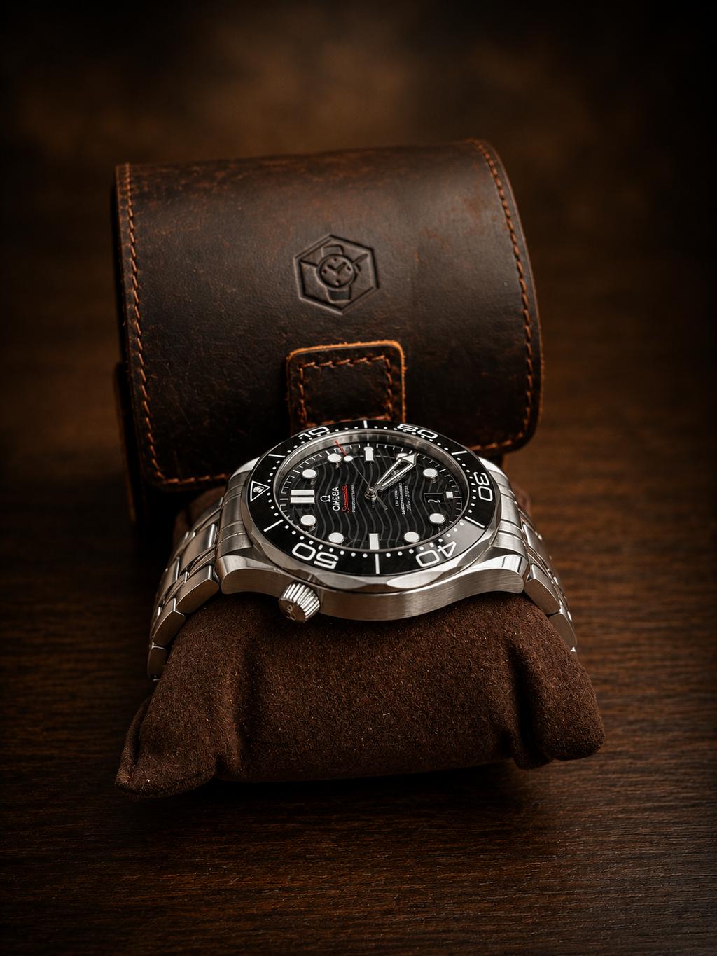 Crazy Horse Leather Watch Roll - Genuine Leather | 1 Watch Travel Case
