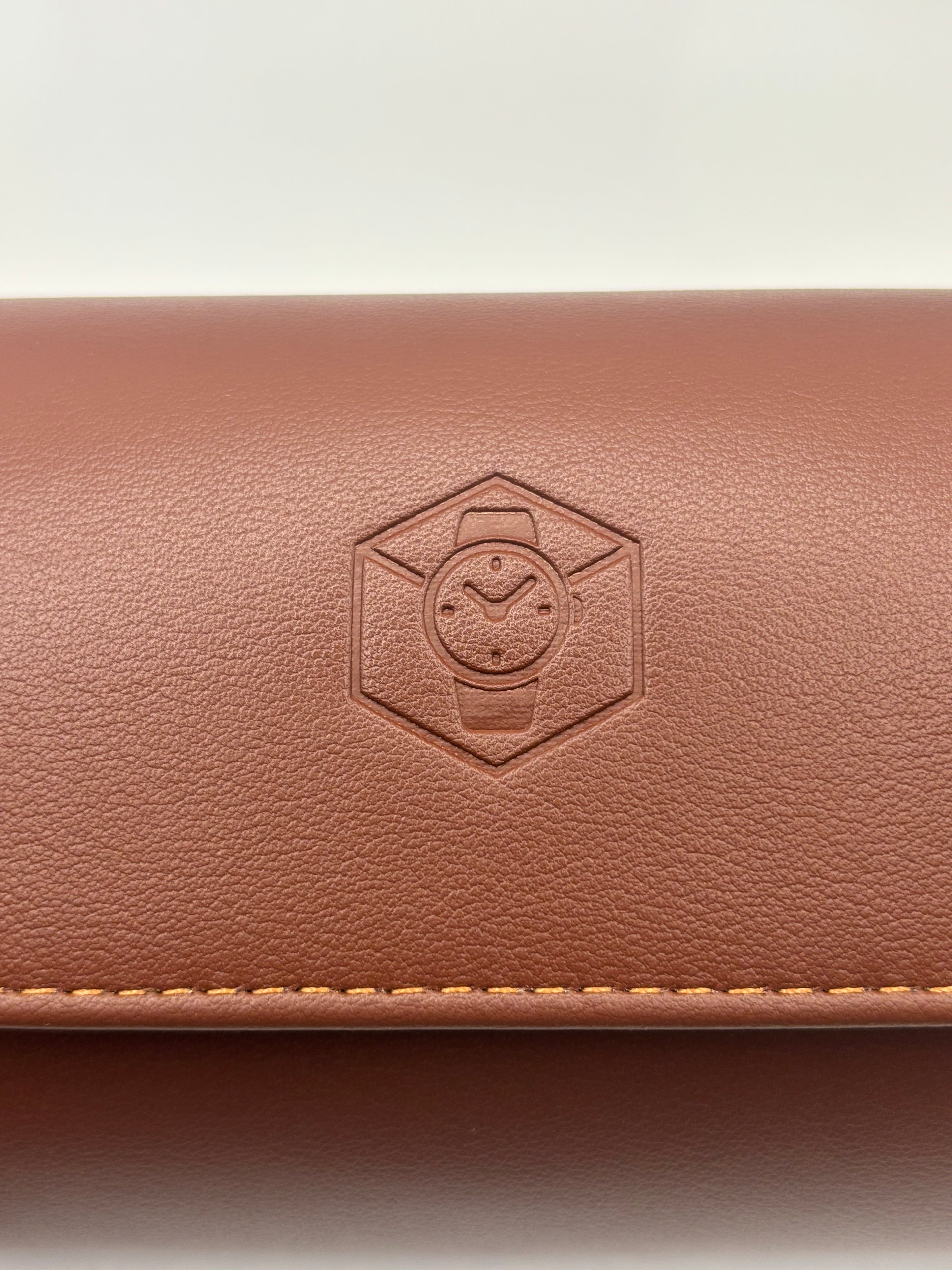 Tan Luxury Watch Roll – 1, 2, or 3 Slot Travel Case