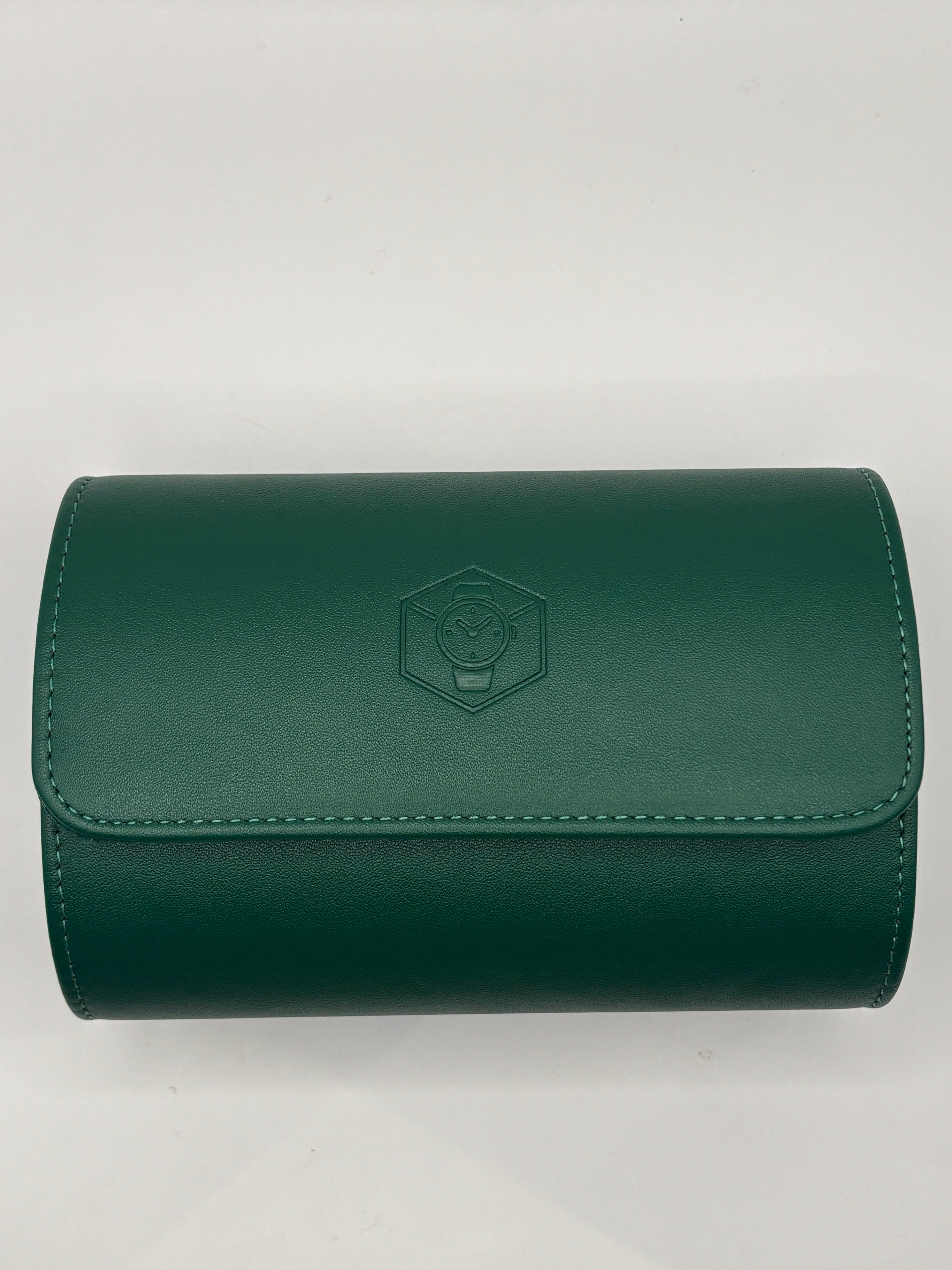 Augusta Green - Luxury Watch Roll - 1, 2 or 3 Watches.