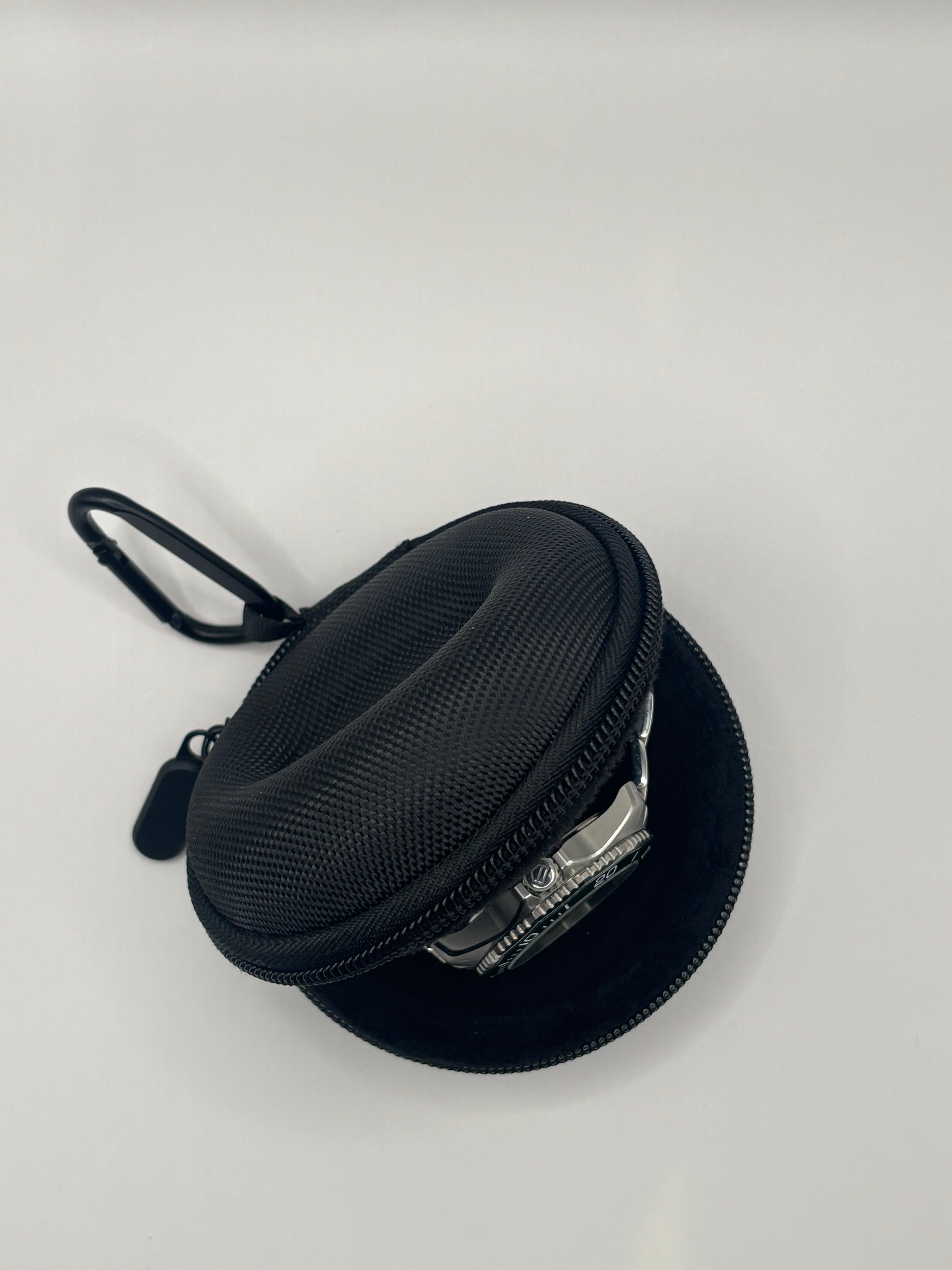 Compact Sports & Travel Watch Case with Carabiner Clip