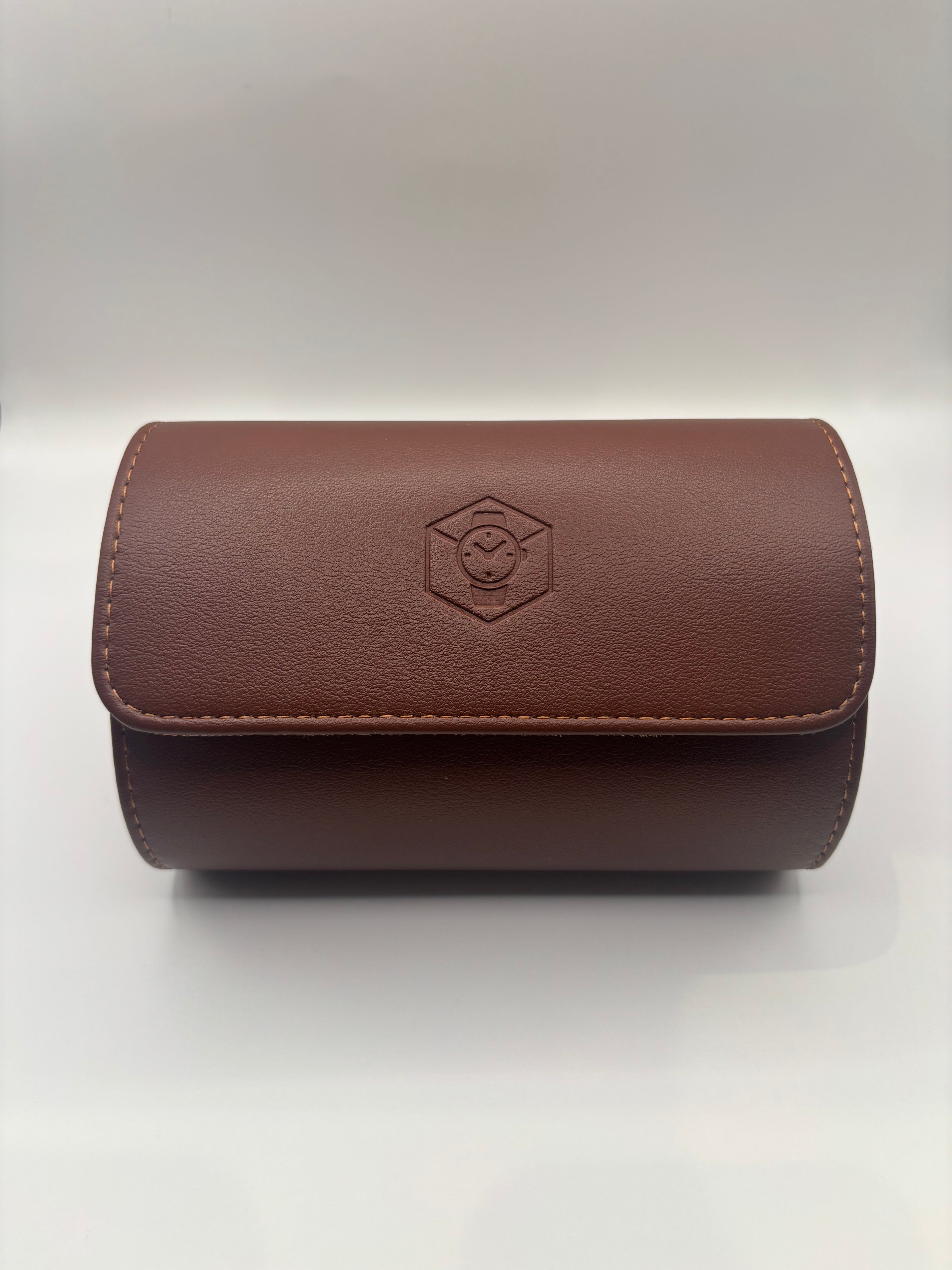 Tan Luxury Watch Roll – 1, 2, or 3 Slot Travel Case