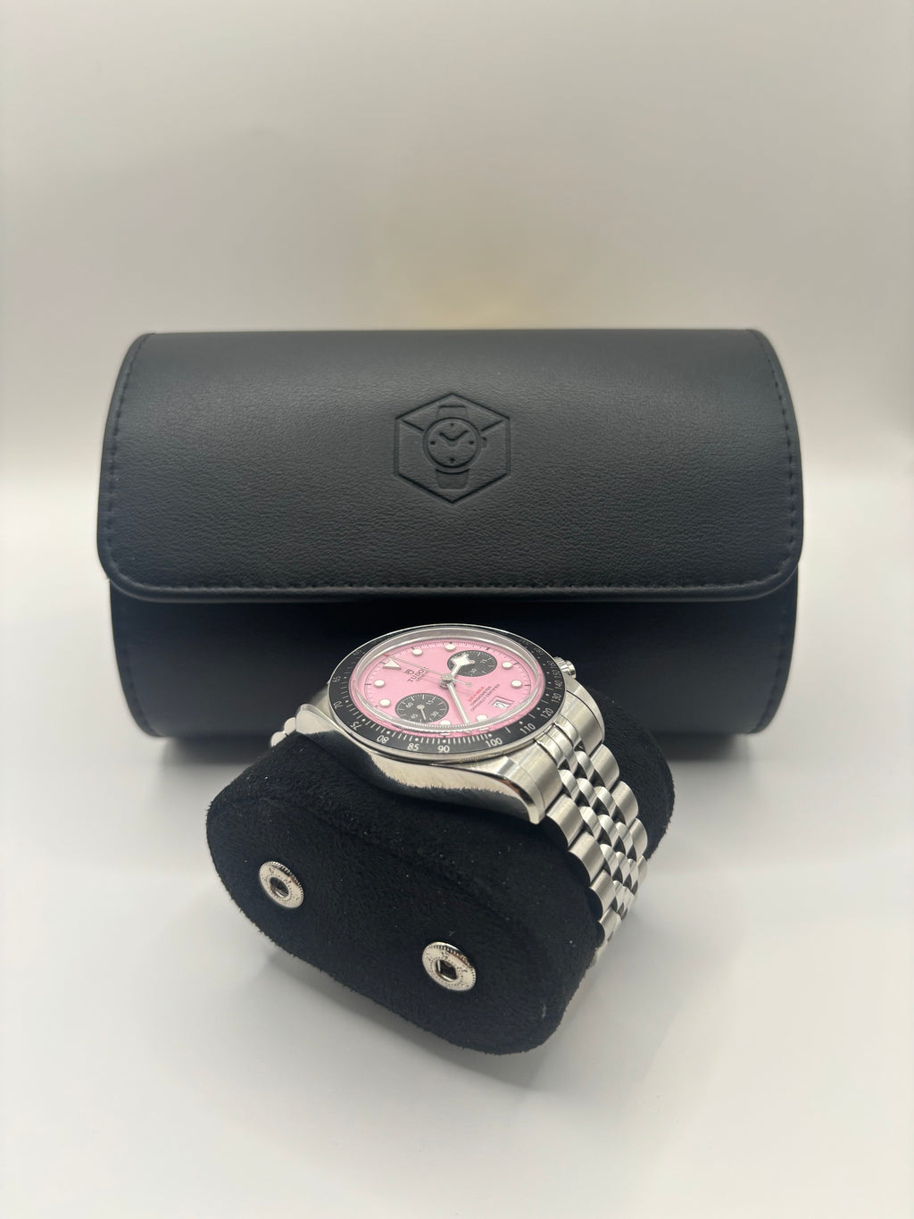 Black Luxury Watch Roll – 1, 2, or 3 Slot Travel Case