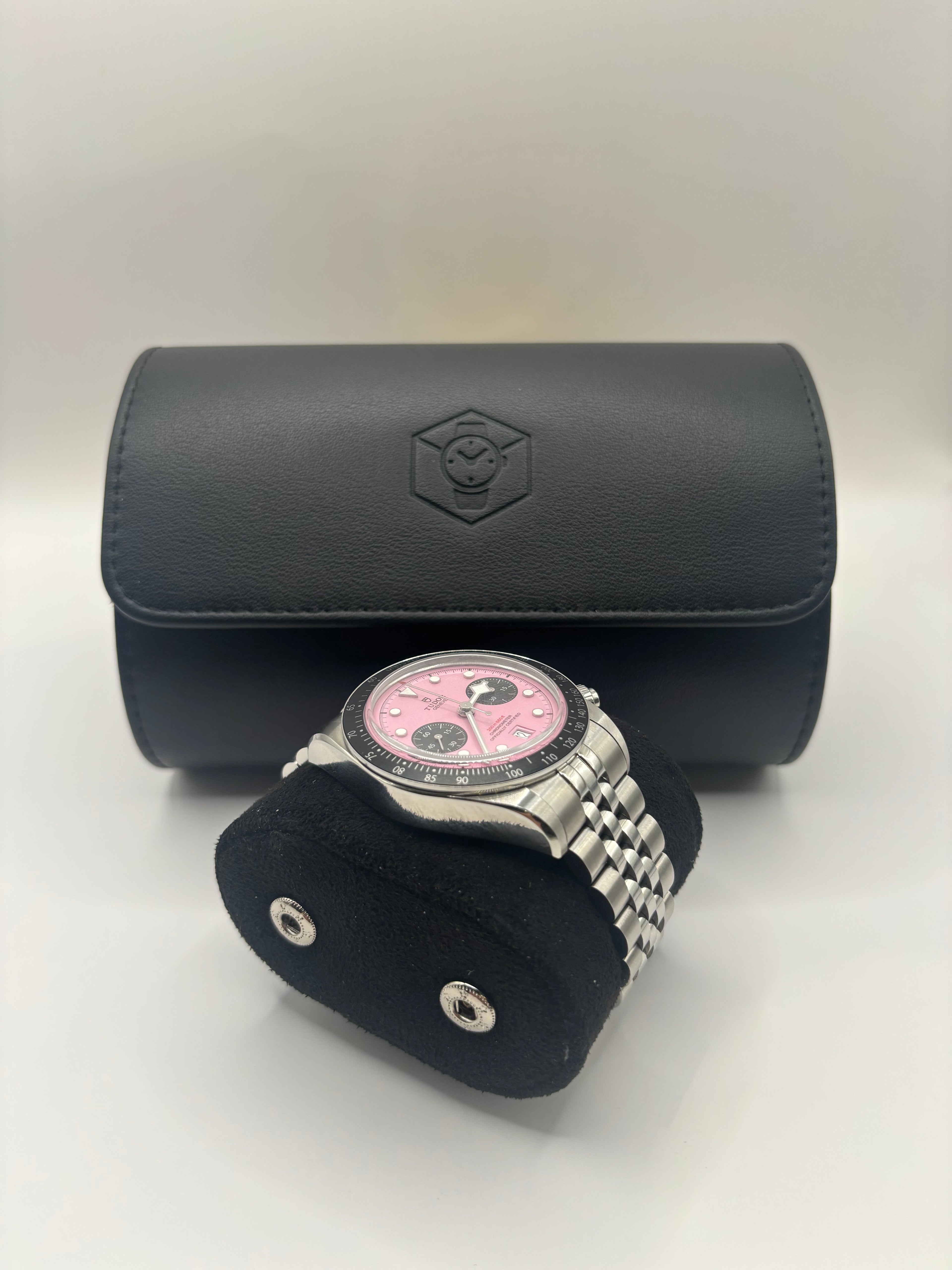 Black Luxury Watch Roll – 1, 2, or 3 Slot Travel Case